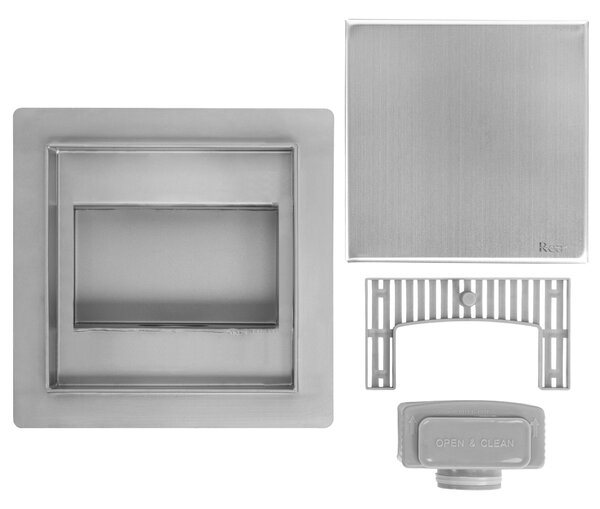 Rigola dus REA NEO 150x150 Nickel Brush