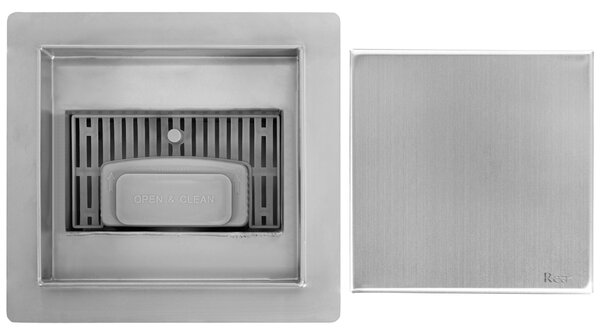 Rigola dus REA NEO 150x150 Nickel Brush