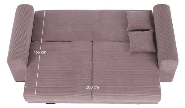 KONDELA Canapea foarte spaţioasă, violet, roz învechit, bej, GILEN BIG SOFA