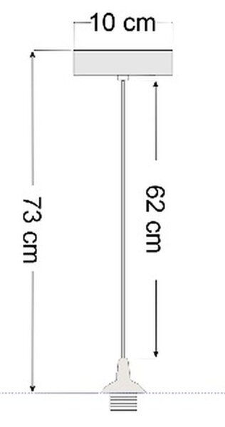 BPS Koncept Galaxy lampă suspendată 1x60 W negru-auriu 060-137