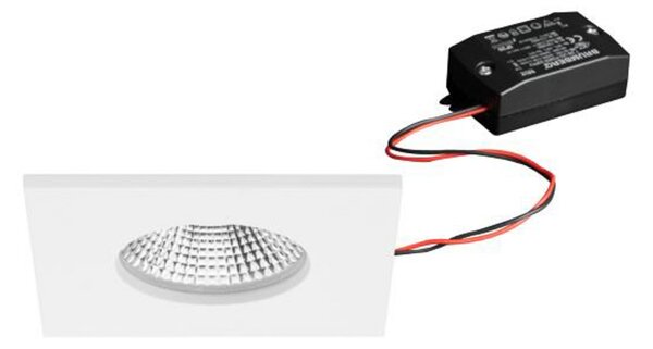 BRUMBERG Spot de încastrat LED BB21, alb, 85 x mm, on/off, IP65, Alb, Baie, Aluminiu, Luminile încastrate unghiulare