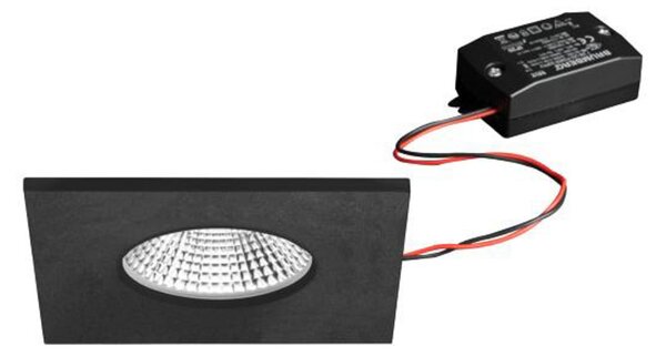 BRUMBERG LED spot de încastrat BB21, negru 85 x mm on/off IP65, Negru, Baie, Aluminiu, Luminile încastrate unghiulare