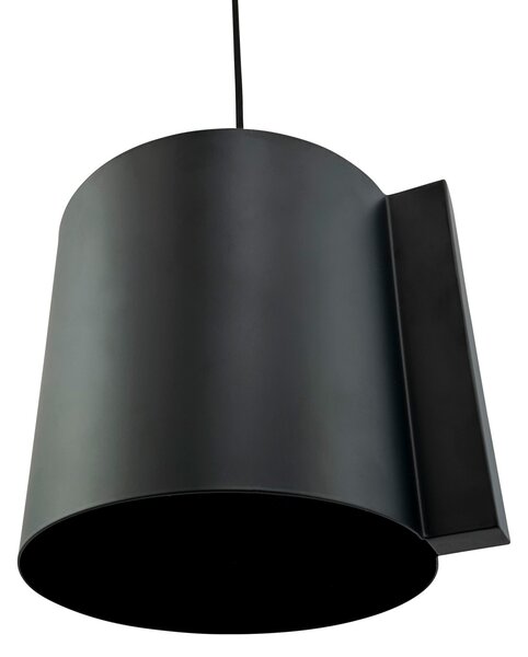 Dyberg Larsen Wum Lampă suspendată Ø 18,5 cm negru mat, reglabil, Negru, Camera de zi / sufragerie, Metal, Design