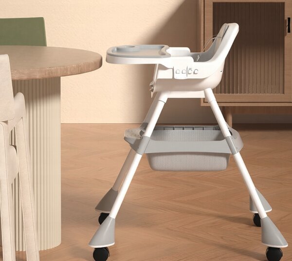Scaun de masă pentru copii 3in1 practic Gri
