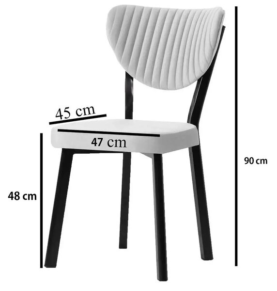 Set masa Onita bucatarie rotund cu 4 scaune 90 cm