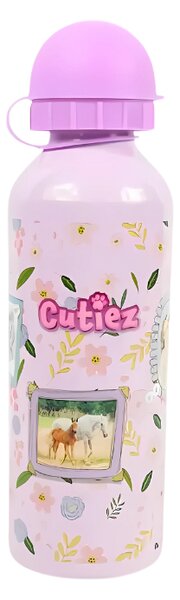 Sticla metalica pentru copii CUTIEZ 500 ml roz