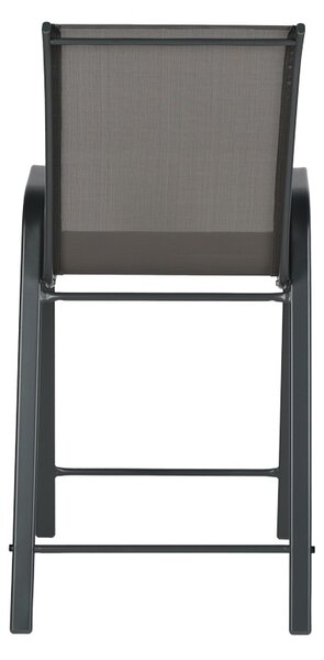 Scaun de bar, Calan, Gri inchis, 55x70x114 cm