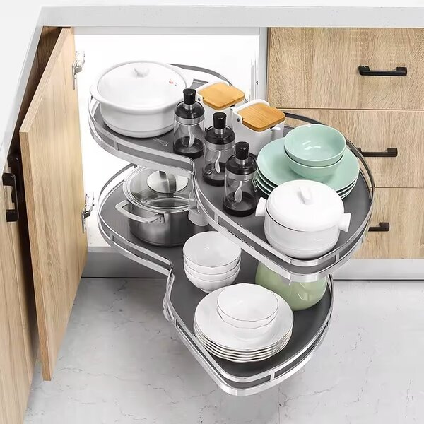 Set cosuri pentru colt ovale PRECISO, pentru corp de 900-1100 mm, montaj dreapta | stanga , 865x495 mm,H= 650-770 mm, finisaj antracit