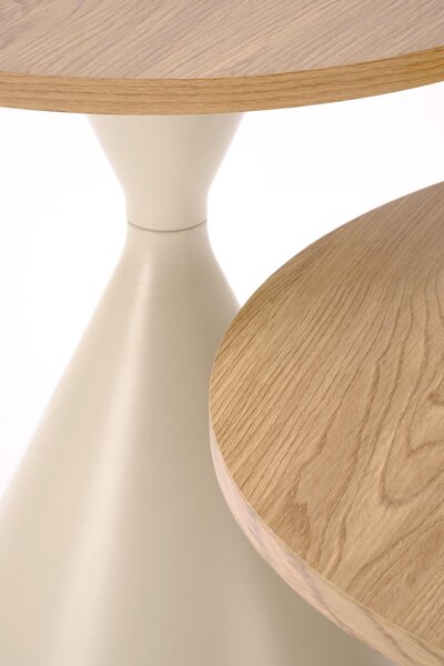 Set 2 masute de cafea Pilarka (natural Stejar + cașmir). 1156198