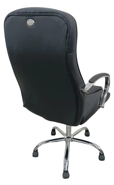 Scaun de birou directorial, Quilted, Negru, 62x70x116 cm