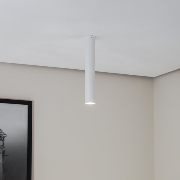 Euluna Thalassa Downlight 1 bec alb înălțime 40cm, reglabil, Alb, Camera de zi / sufragerie, Metal, Modern