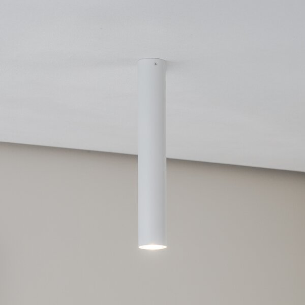 Euluna Thalassa Downlight 1 bec alb înălțime 40cm, reglabil, Alb, Camera de zi / sufragerie, Metal, Modern