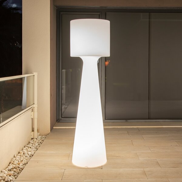 Newgarden Grace LED lampadar de podea IP65 alb, 140 cm, Alb, Plastic, Modern