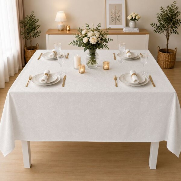 Fata de masa teflonata 120x160 cm, Crem ornamental F20