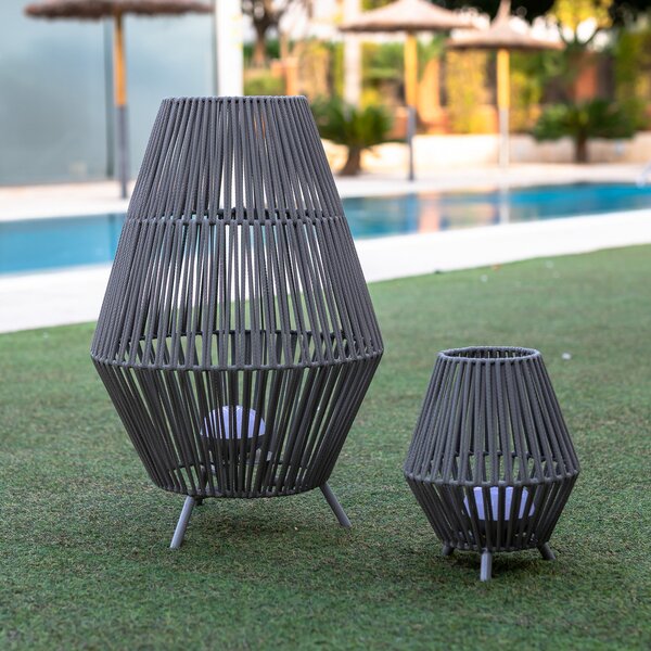 Newgarden Conta LED lampă de masă reîncărcabilă taupe 72cm, reglabil, Gri, Plastic, Modern, Tripod