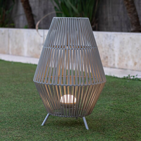 Newgarden Conta LED lampă de masă reîncărcabilă taupe 72cm, reglabil, Gri, Plastic, Modern, Tripod