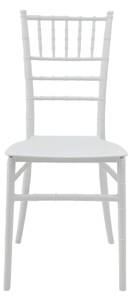Scaun evenimente, Tiffany I, Alb, 38.5x46.5x87 cm
