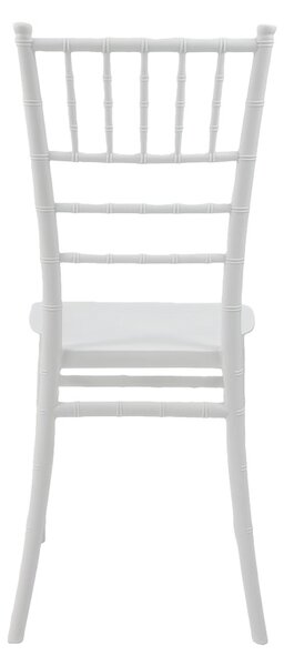 Scaun evenimente, Tiffany I, Alb, 38.5x46.5x87 cm