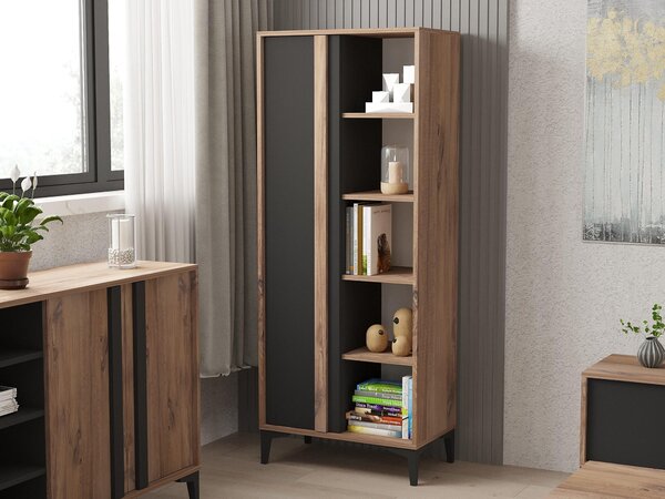 Set mobilier living Laciko (pin atlantic + antracit). 1102248