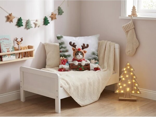 Set 2 bucati husa de perna 3D RUDOLPH KITTEN 45x45 cm