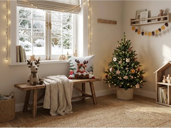 Set 2 bucati husa de perna 3D RUDOLPH KITTEN 45x45 cm