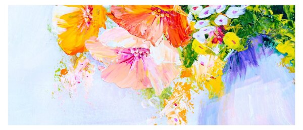 Tablou - Flori,pictură (120x50 cm)