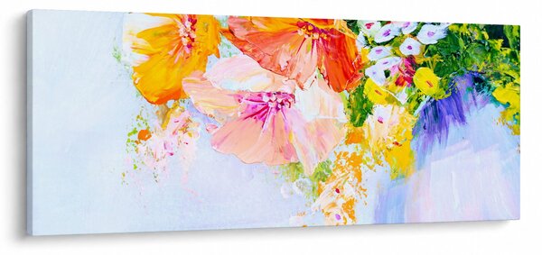 Tablou - Flori,pictură (120x50 cm)