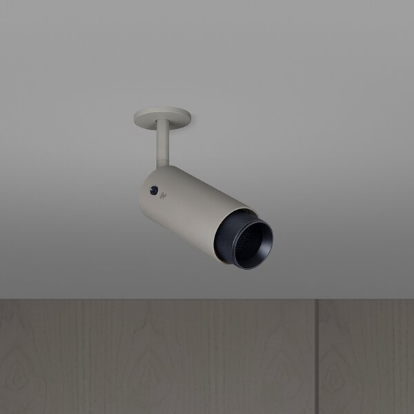 Buster + Punch Exhaust Spot Cross gri/negru, reglabil, Gri, Camera de zi / sufragerie, Aluminiu, Design
