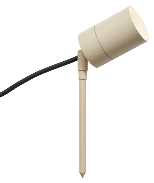 Spot cu țăruș bej GU10 50mm reglabil IP44, inclusiv cablu și ștecher - Solo