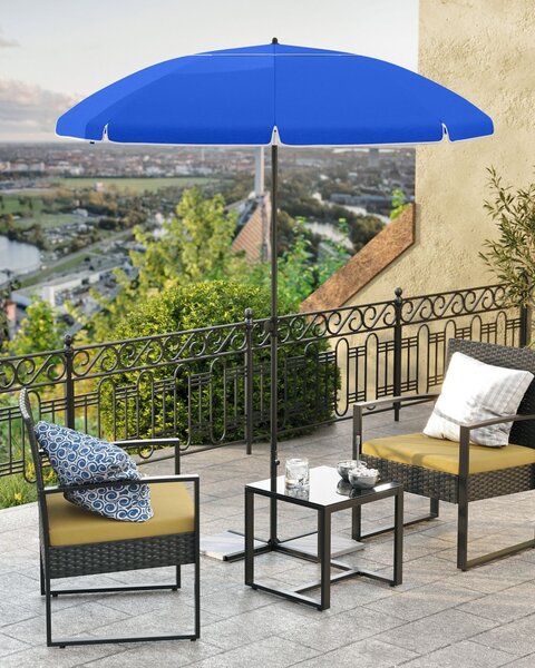 Umbrela de plaja Songmics Albastru 160x160x206 cm