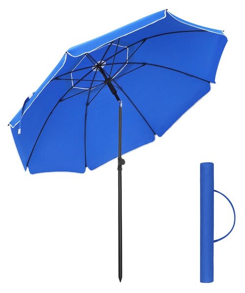 Umbrela de plaja Songmics Albastru 160x160x206 cm