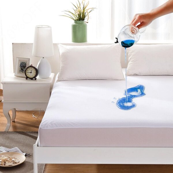 Protectie impermeabila cu elastic pentru saltea