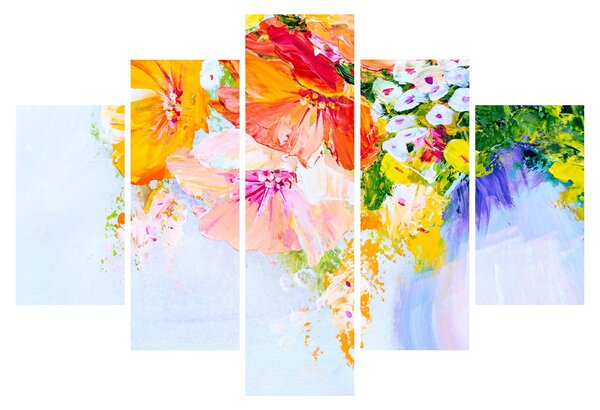 Tablou - Flori,pictură (150x105 cm)