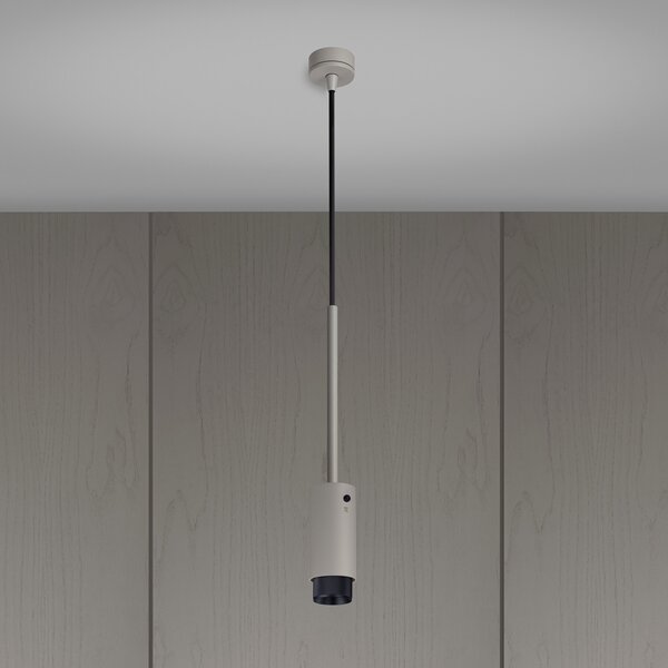 Buster + Punch Exhaust Pendant Cross gri/negru, reglabil, Gri, Camera de zi / sufragerie, Aluminiu, Design