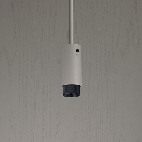 Buster + Punch Exhaust Pendant Cross gri/negru, reglabil, Gri, Camera de zi / sufragerie, Aluminiu, Design