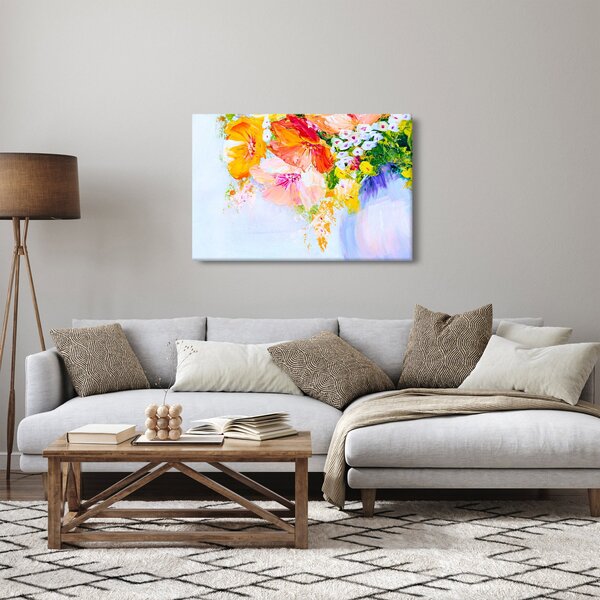 Tablou - Flori,pictură (90x60 cm)