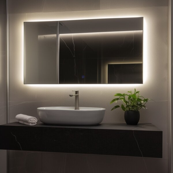 Brilagi - Oglindă LED pentru baie LUCE LED/36W/230V 60x120 cm IP44 CRI 90 reglabilă + CCT