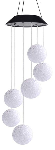 Decoratiune solara de gradina, 6 globuri LED