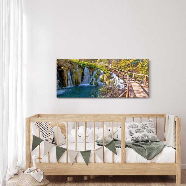 Tablou - Intrare in cascade (120x50 cm)