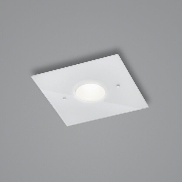 Helestra Nomi plafonieră LED 23x23cm dim alb, reglabil, Alb, Camera de zi / sufragerie, Metal, Modern