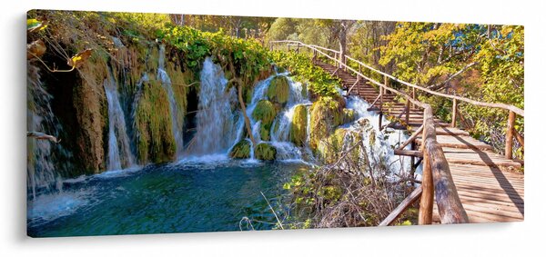 Tablou - Intrare in cascade (120x50 cm)