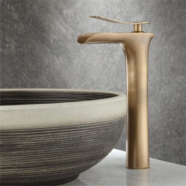 Baterie de lavoar Rea Laguna antique Brush Gold high