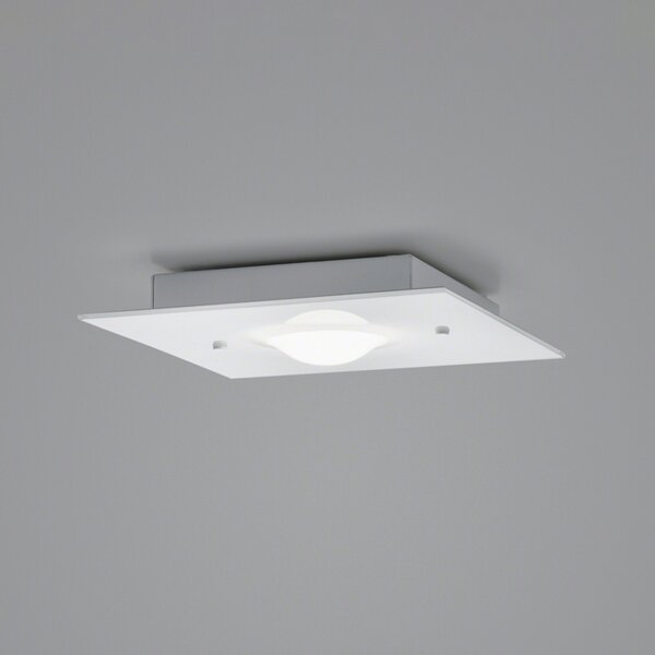 Helestra Nomi plafonieră LED 23x23cm dim alb, reglabil, Alb, Camera de zi / sufragerie, Metal, Modern