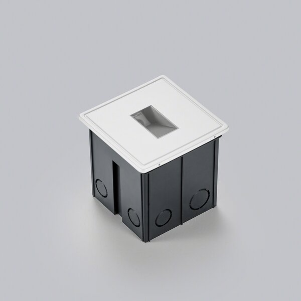 Helestra Les LED lampă de perete încastrată IP65 alb 4W, Alb, Hol, Aluminiu, Modern, Perete încastrat