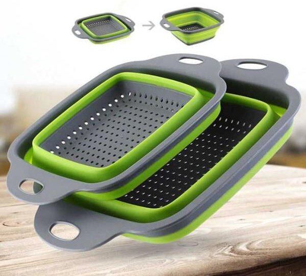 Set 2 castroane pliable cu strecuratoare