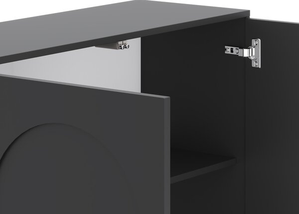 ARCO AR01 fekete 4 ajtós TV-szekrény