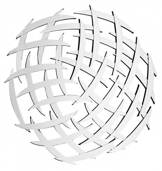 Oglinda rotunda Athene Argintiu, 2cm (L / D) x 80cm (l) x 80cm (H)