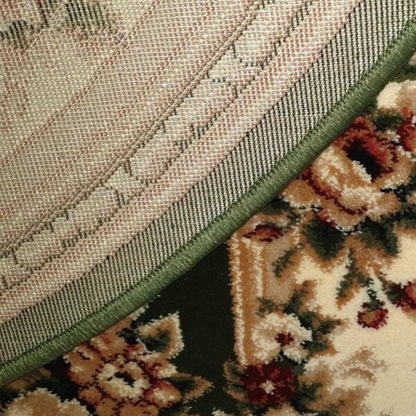 Covor Oval, Lotos 574 310, Verde, 1800 gr mp Verde, Oval, 50x80