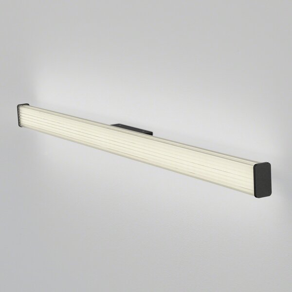 Helestra LED de baie Alla IP44 120cm negru, Negru, Baie, Plastic, Modern