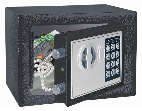Seif electronic antiefractie 170 x 230 x 170 mm, Gri Antracit